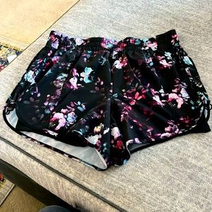 Avia running shorts floral print size large